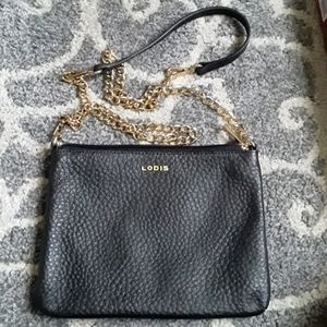 Lodis Italian leather convertible bag